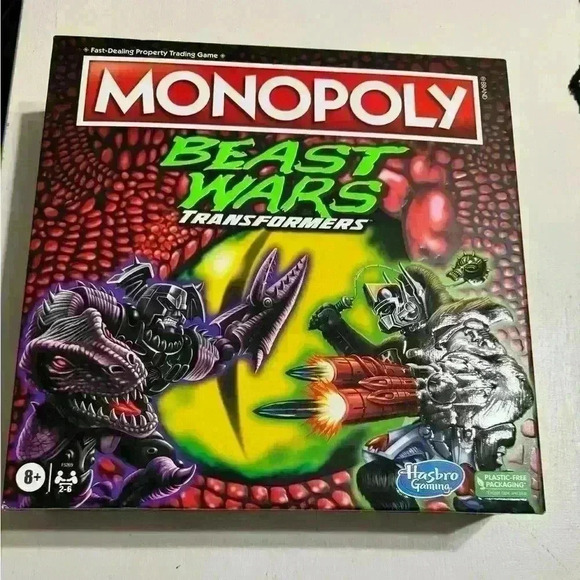 Monopoly Transformers Beast Wars Edition Board Game Hasbro NEW Sealed - Picture 1 of 4